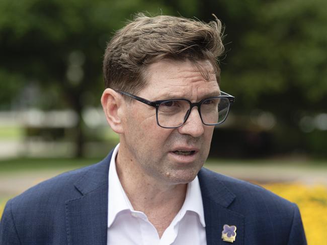 Toowoomba Regional Council mayor Geoff McDonald at a press conference to announce an interim CEO, Tuesday, February 4, 2025. Picture: Kevin Farmer