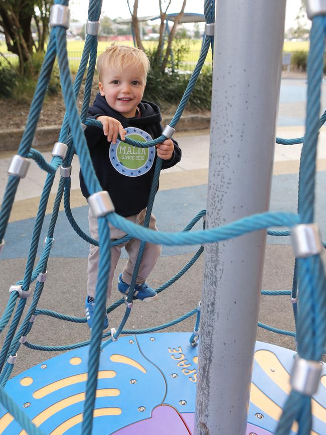 Jordan Stojkovski, 2, plays at Livvi’s