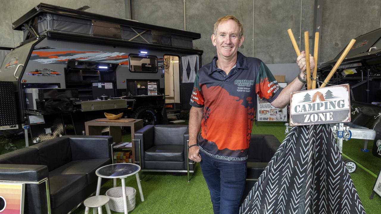 Austrack Campers owner Linden Lawson at their Caboolture showroom.