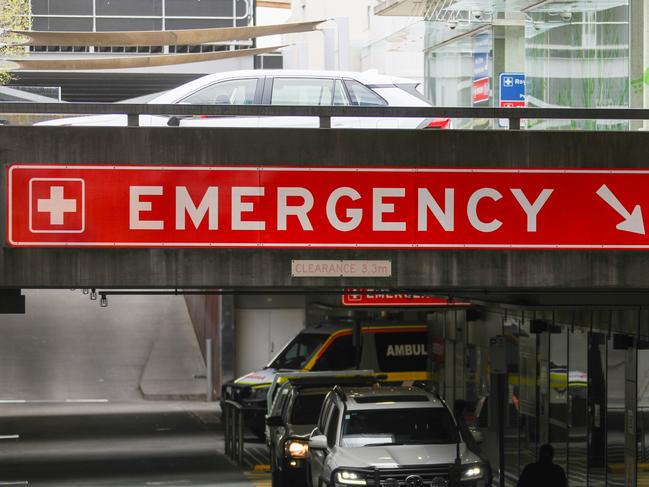 The Emergency entrance at the Royal Hobart Hospital.Picture: Linda Higginson