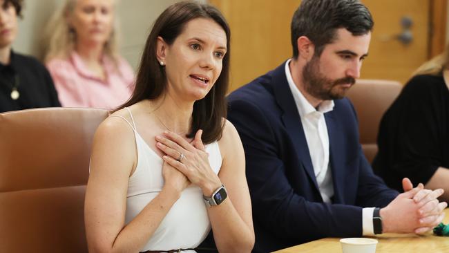 Youth and Mental Health Minister Rose Jackson became emotional during the meeting. Picture: Rohan Kelly