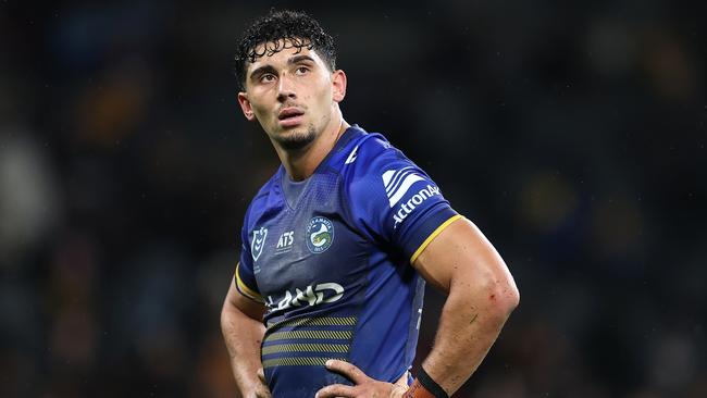 Bailey Simonsson in the round 10 Parramatta Eels v Brisbane Broncos match this year. Picture: Getty Images