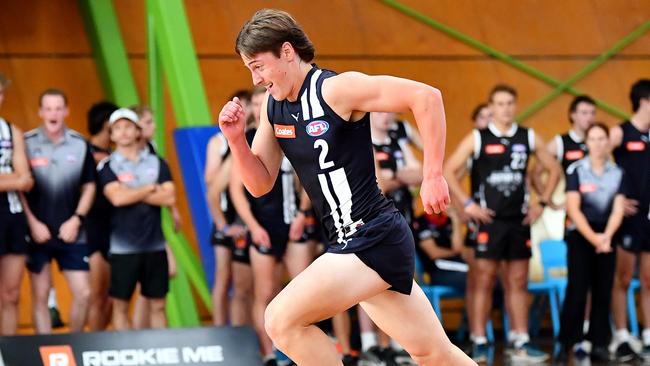 Tobyn Murray of the Geelong Falcons. (Photo by Josh Chadwick/AFL Photos via Getty Images)