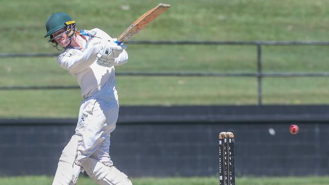 Iona College batsman Liam Carter in round 6 Photography by Stephen Archer