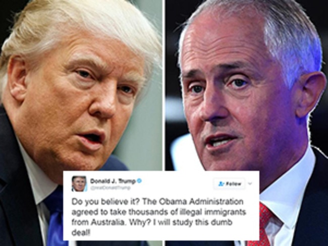 Donald Trump seems to be going head-to-head with Malcolm Turnbull.