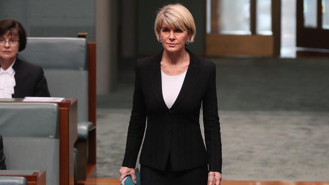 Julie Bishop has resigned as Foreign Minister. Picture: Kym Smith