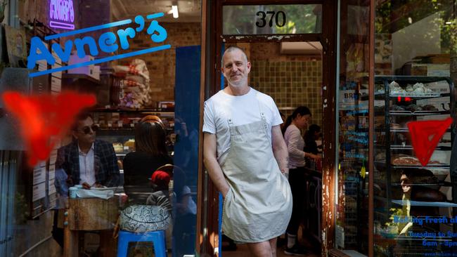 Chef Ed Halmagyi remains positive despite vandals leaving spray painted Hamas symbols on his bakery. Picture: Nikki Short