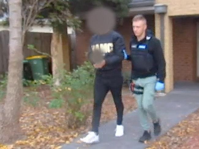 Moloney was charged with drug possession and committing an offence while on bail. Source: Victoria Police