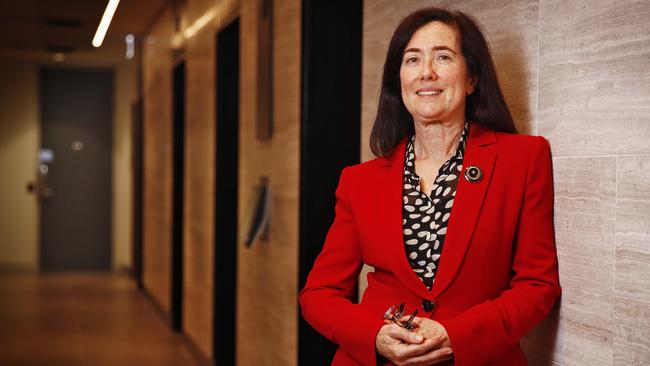 24/3/22 WEEKEND TELEGRAPH SPECIAL. MUST NOT USE BEFORE CLEARING WITH PIC EDITOR JEFF DARMANIN. New Chair of the ACCC Gina Cass-Gottlieb pictured at her offices in Sydney today. Picture: Sam Ruttyn