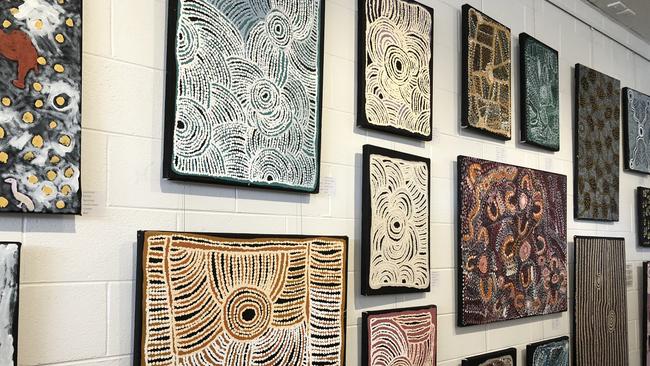 Indigenous exhibition at Provenance Arts in Darwin. The gallery has closed for the time being.