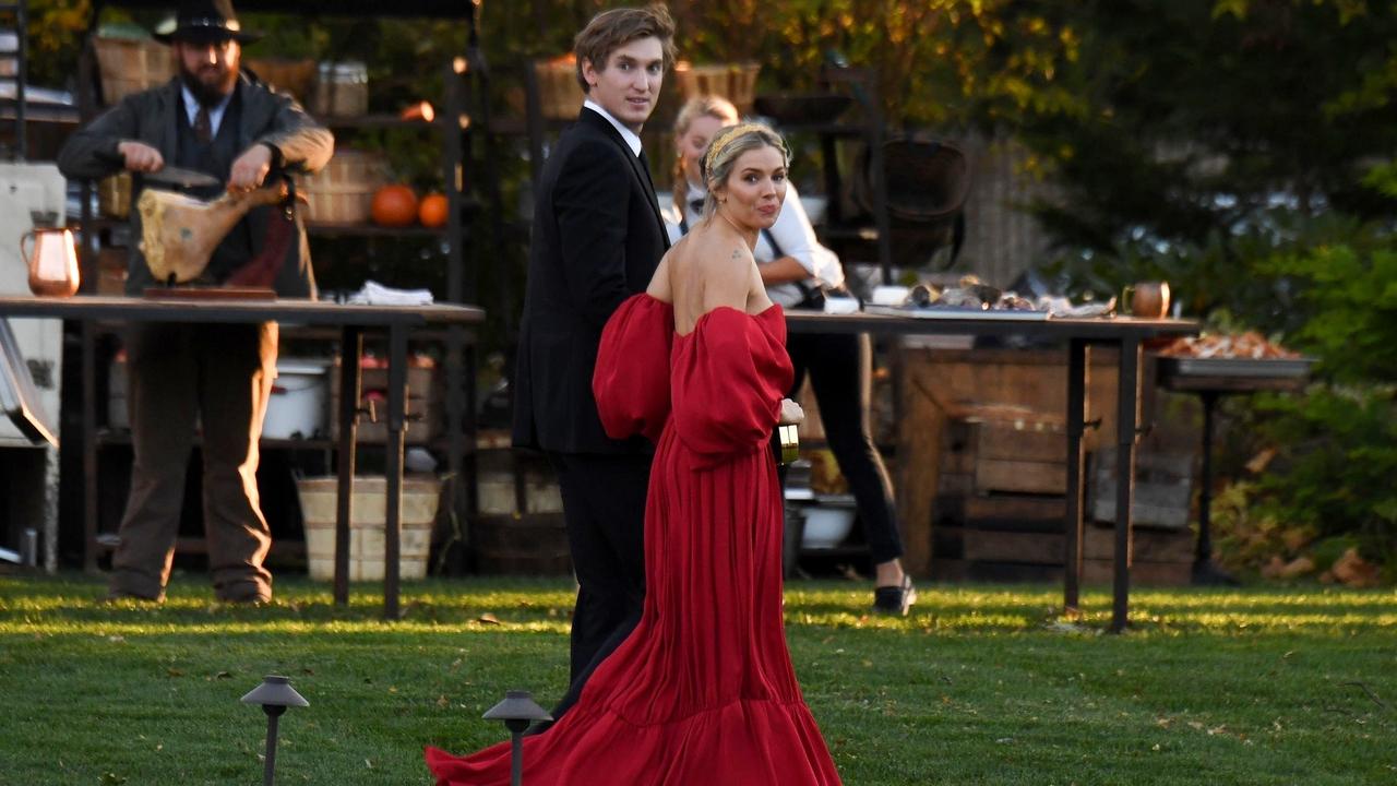 Sienna Miller wearing a lavish red gown. Picture: JosiahW/Backgrid