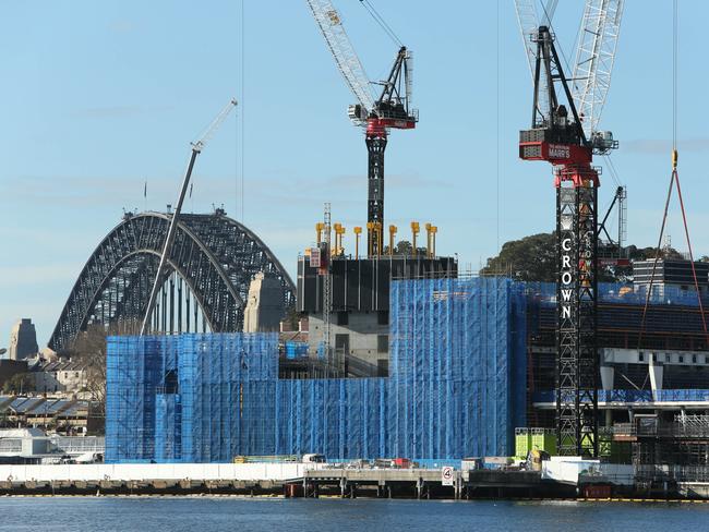 DAILY TELEGRAPH - Pictured is the Barangaroo development from Darling Island in Pyrmont today. Picture: Tim Hunter.