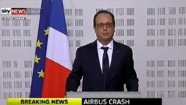 French President on the Airbus crash