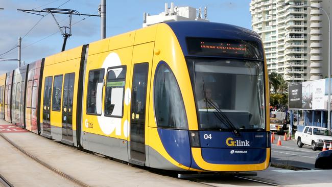 Gold Coast light rail. Picture Mike Batterham