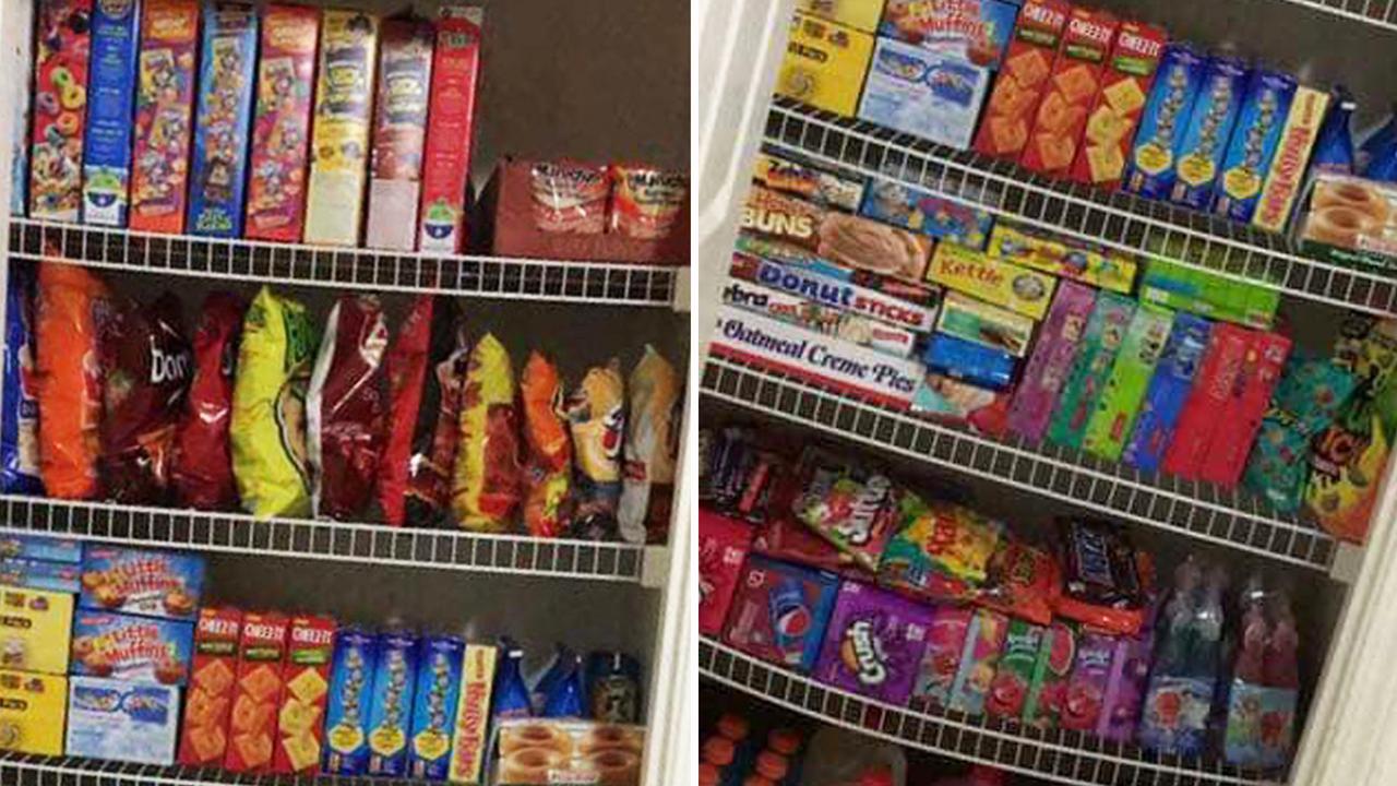 Facebook: Mum's tidy pantry post goes viral over junk food amount, Photo