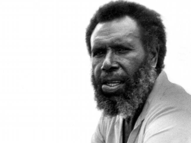 Torres Strait islander Eddie Mabo whose appeal to High Court of Australia against 1985 Queensland Act which extinguished Aboriginal land rights, resulted in 1993 Native Title Act, in undated file photo.