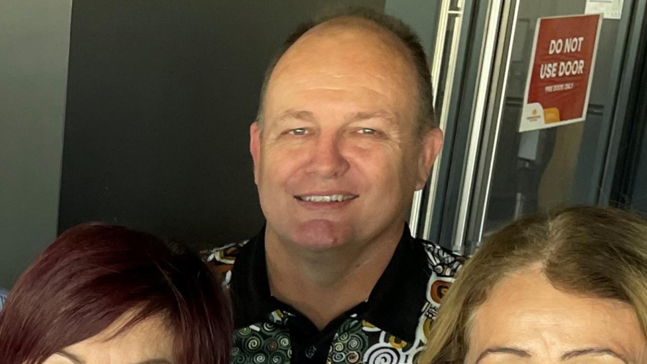 Palm Island chief executive Michael Bissell at the launch of a collaborative waste management plan.