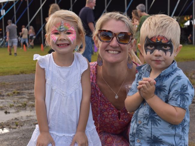 Kalani O’Connor, Laura O'Connor and Albee O'Connor at Bluesfest Day 2, April 15, 2022. Picture: Liana Walker