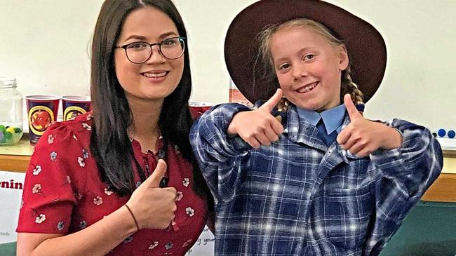 DROUGHT HELP: Kimberley Collett and the Mater Dei school in Toowoomba are stepping up to support the Southern Downs. Picture: Contributed