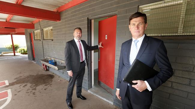 School council president Andrew Freeman and Forest Hill state Liberal MP Neil Angus say the school needs urgent work.