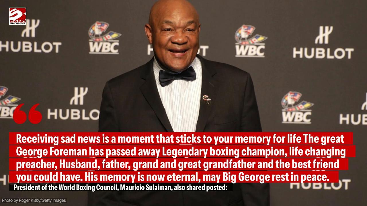 Mike Tyson has led the tributes to George Foreman, following his death at 76