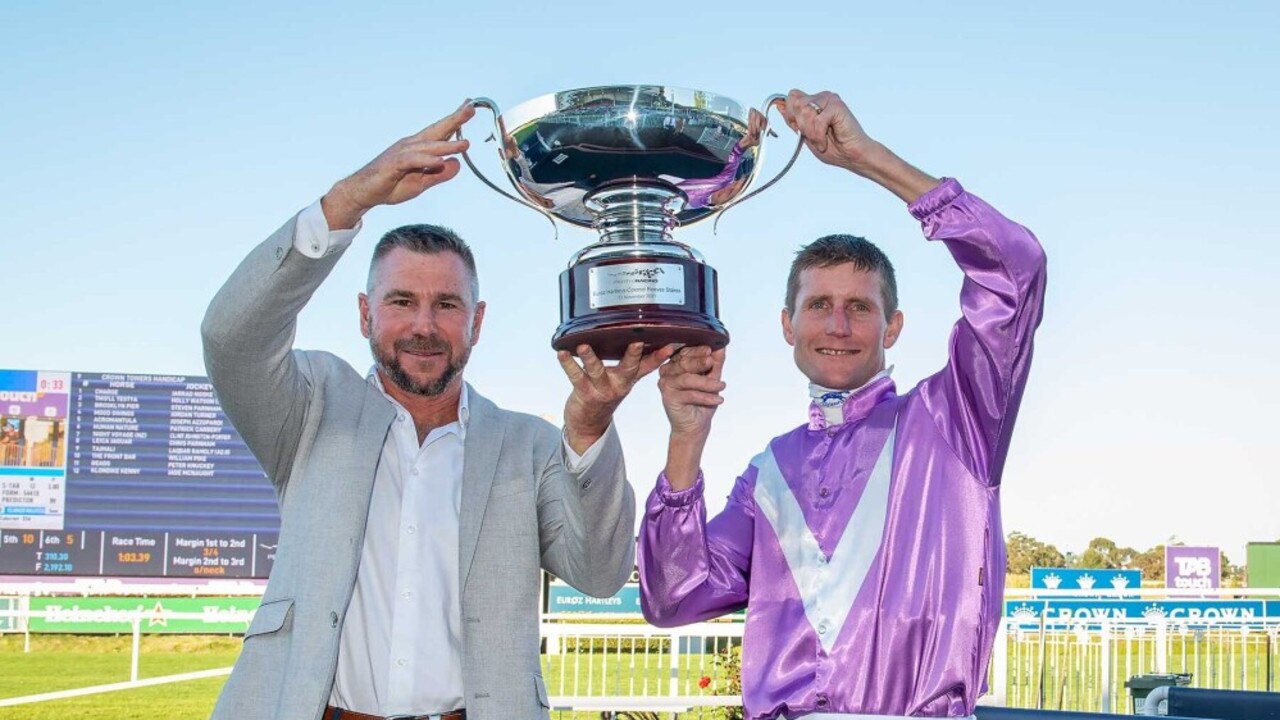Daniel Morton (left) will have two runners in the Northerly Stakes. Picture: Western Racepix