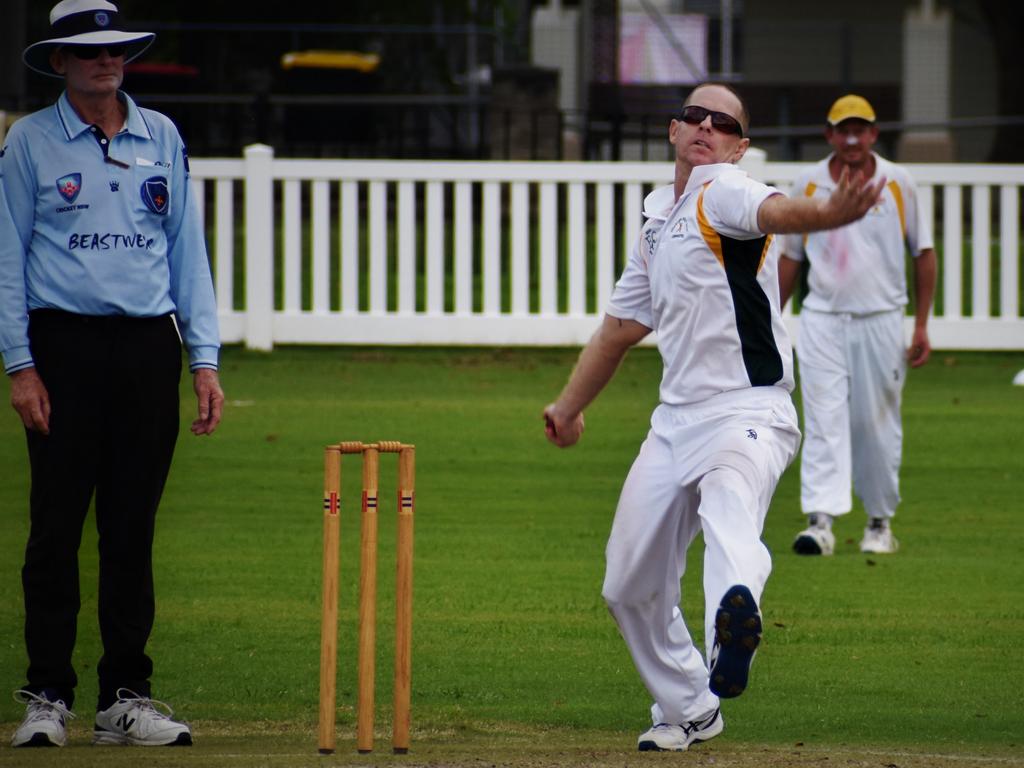 GDSC Easts-Westlawn Crown Hotel off spinner Chris Brophy took 2 for 32 off 18 overs in the CRCA GDSC Premier League preliminary final against Ulmarra Hotel Tucabia Copmanhurst at Ellem Oval on Saturday, 20th March, 2021.