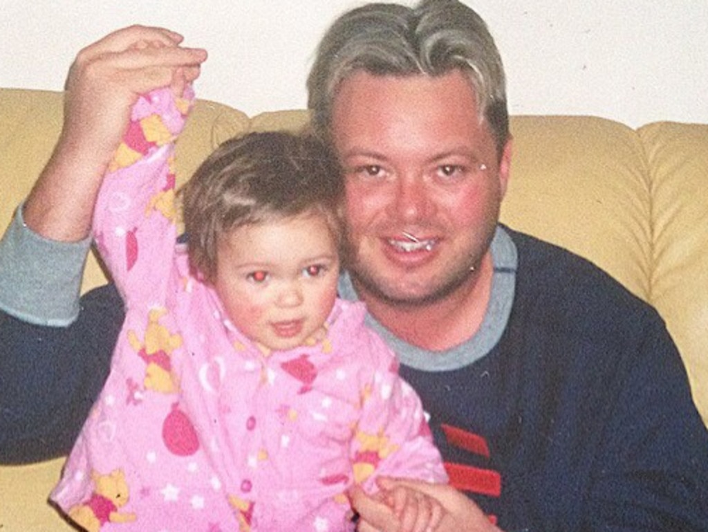 A young Dhakota with her father, Carl Williams. Picture: Instagram @dhakotawilliams