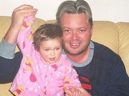 A young Dhakota with her father, Carl Williams. Picture: Instagram @dhakotawilliams