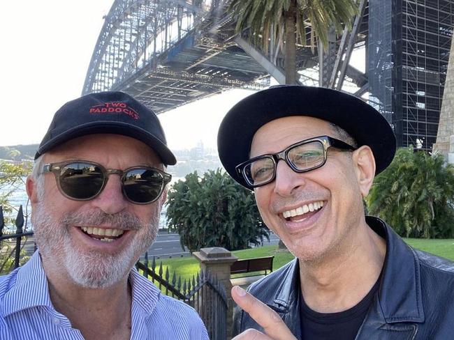 Jurassic Park co-stars Sam Neill and Jeff Goldblum. Picture: Instagram