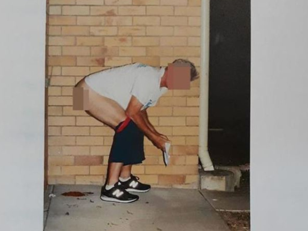 The infamous Brisbane ‘poo jogger’ who was defecating outside a unit block for a year. Picture: Supplied