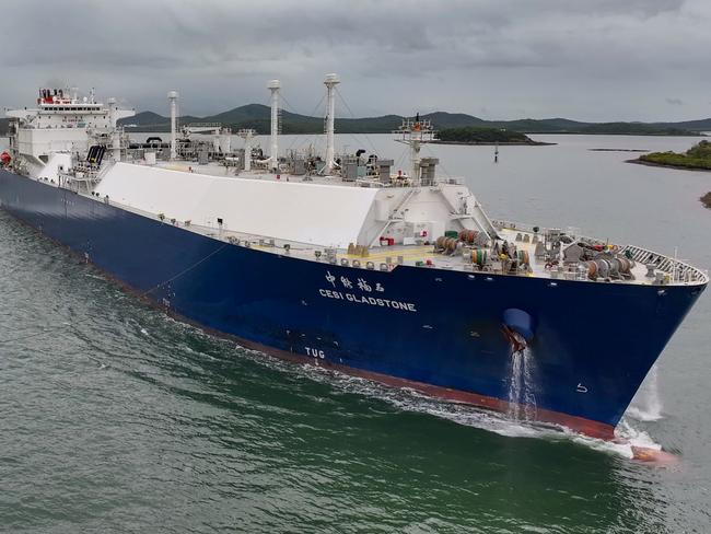 APLNG’s 1000th Cargo of LNG leaving Gladstone Harbour. Picture - Supplied