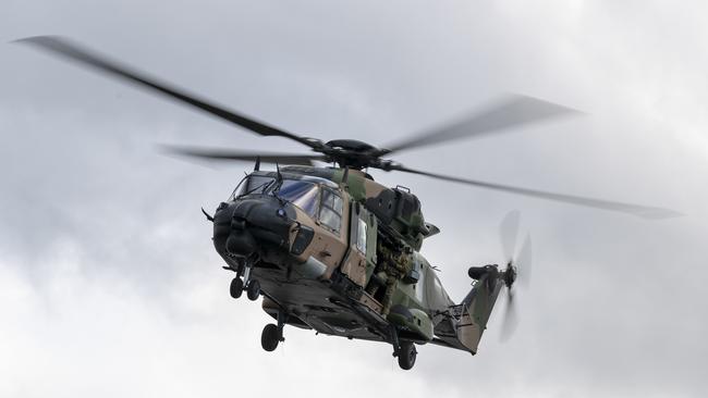 An Australian Army MRH-90 Taipan helicopter from 6th Aviation Regiment.