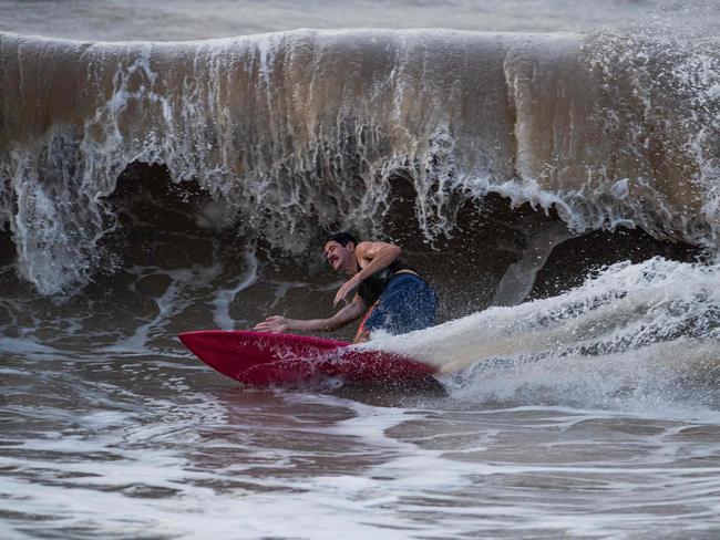 Top End Surfing at Nightcliff beach, Darwin. Picture: Pema Tamang Pakhrin