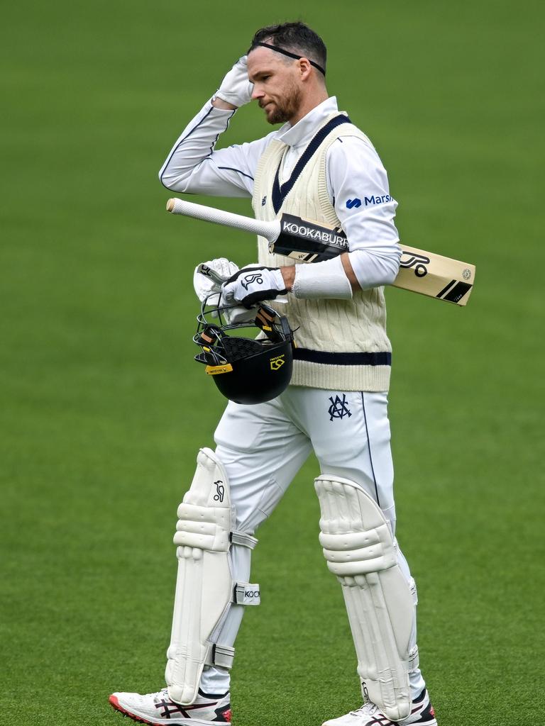 Handscomb finally conceded. (Photo by Mark Brake/Getty Images)