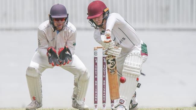 Premier Grade Men's club cricket action at Souths between Souths and the Gold Coast. Souths v GC - Connor McMillian Picture Stephen Archer