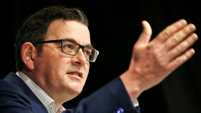 Premier Daniel Andrews’ government continues to express little contrition for the greatest political catastrophe in living history. Picture: Ian Currie