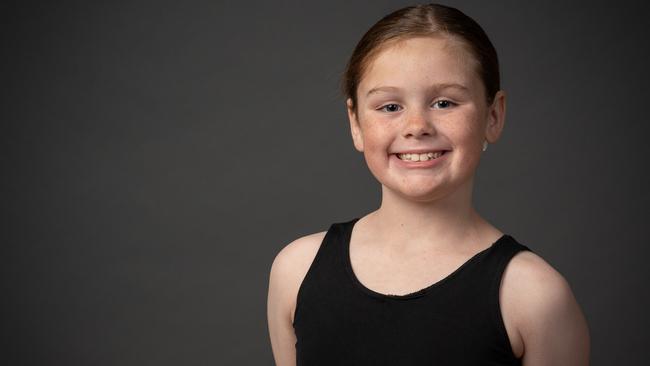 Willow Hall, 8, from Innovation Calisthenics Club. Picture: Supplied