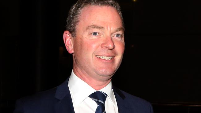 Defence Industry Minister Christopher Pyne last night. Picture: James Croucher