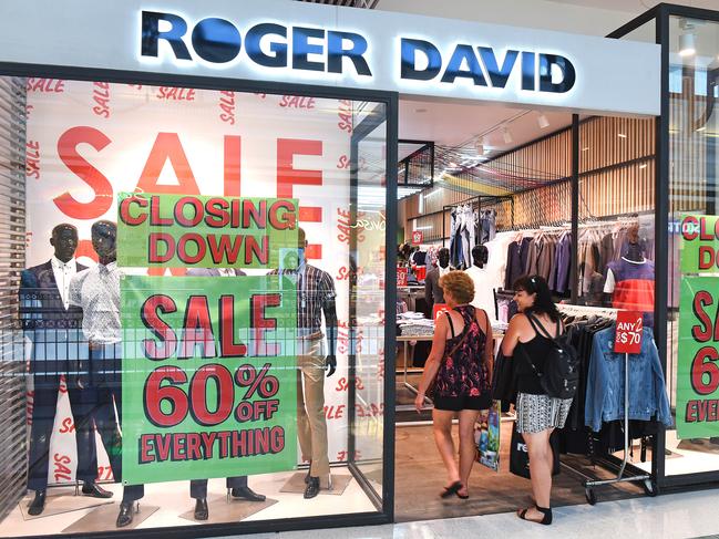 Roger David closed all its stores. Picture, John Gass