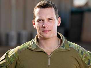 Australian Army soldier Corporal Elio Scarpelli Task Goup Taji 4 at Taji Military Complex, Iraq. Picture: CPL Kyle Genner