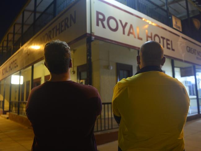 Robert and Matthew (not their real names) fought off two armed robbers at the Royal Hotel. Photo: Craig Warhurst