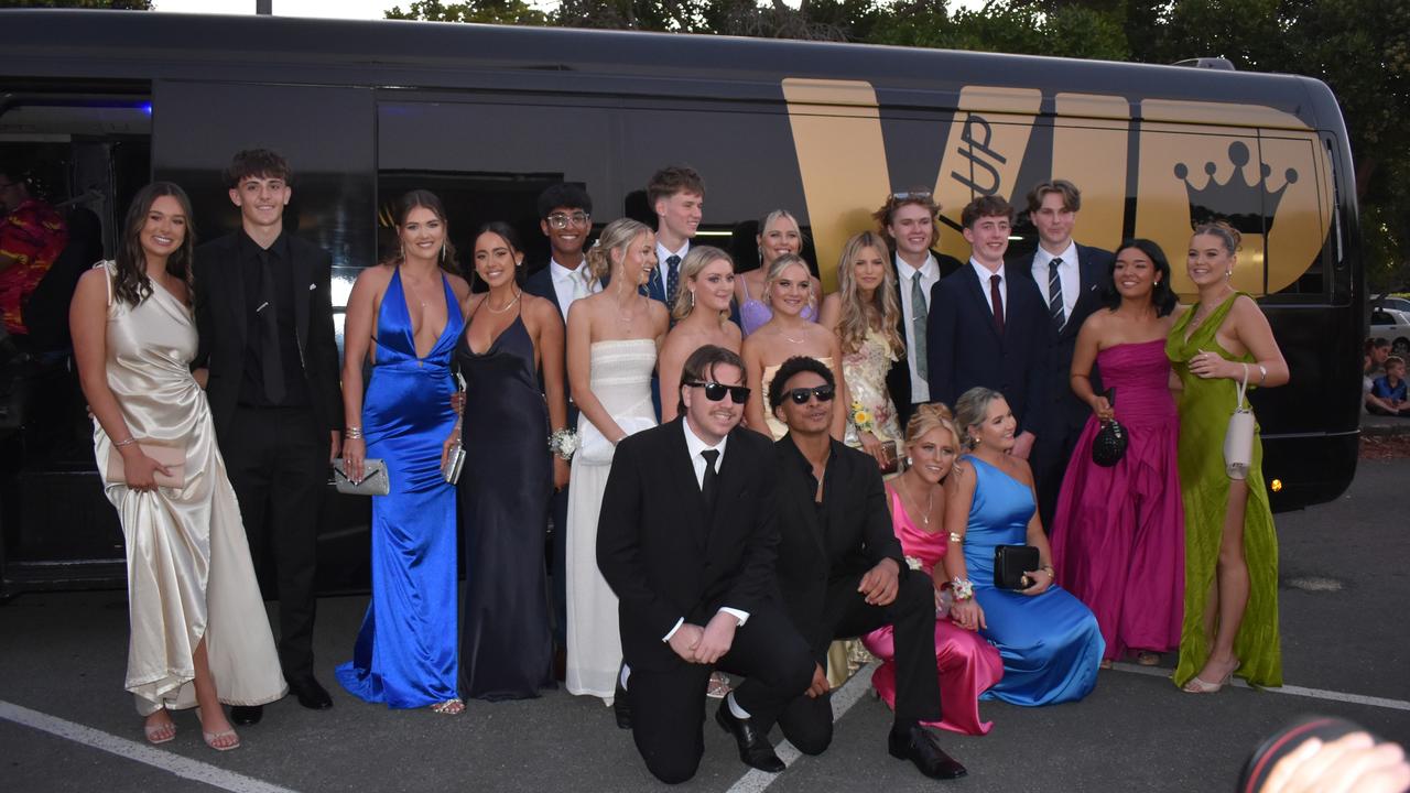 Students at Kawana Waters State College Year 12 formal 2024.