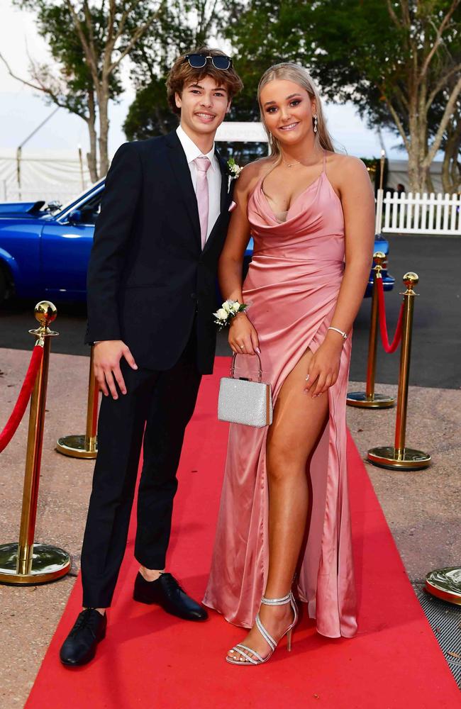 Corey Palmany and Sophie Miller at year 12 formal, Unity College. Picture: Patrick Woods.