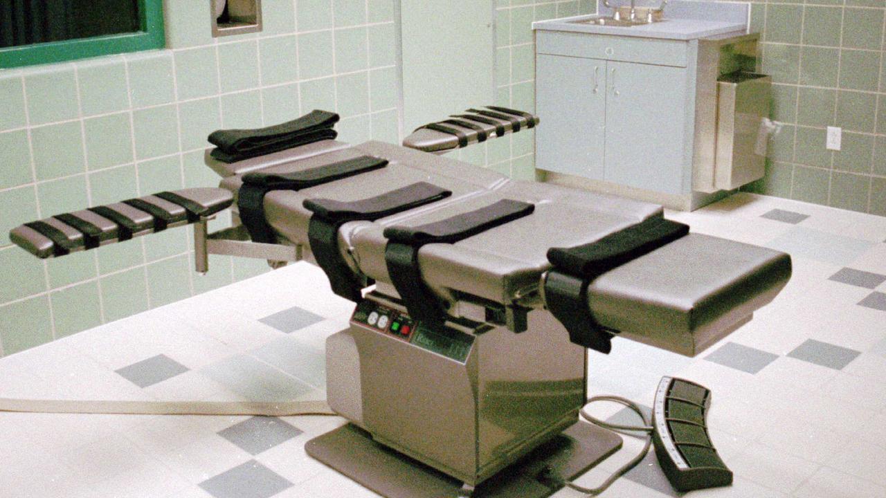 The execution chamber in USA penitentiary in Terre Haute, Indiana where Lisa Montgomery is due to be put to death unless she wins clemency.