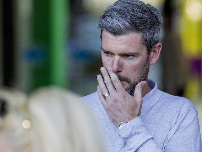 Helpstreet CEO Kris Bunker  addressing media at a press conference regarding the situation at  Earle Haven Retirement Village.  Picture: Jerad Williams