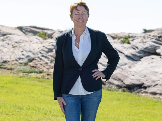 Liberal candidate Amanda Wilmot at Mistral Point, Maroubra. Picture: Monique Harmer
