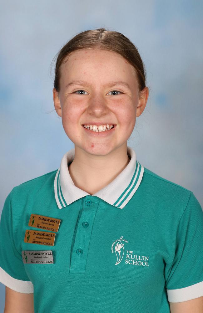 Kuluin State School 2023 School Captain, Jasmine Royle.