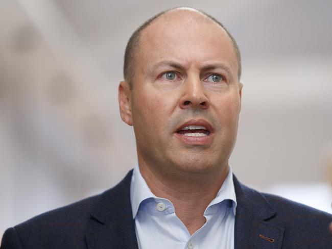 MELBOURNE, AUSTRALIA - NewsWire Photos JANUARY 24, 2020. Federal Treasurer Josh Frydenberg speaking at a press conference at The Family Love Tree store in Prahran on Sunday morning. Picture: NCA NewsWire / David Geraghty