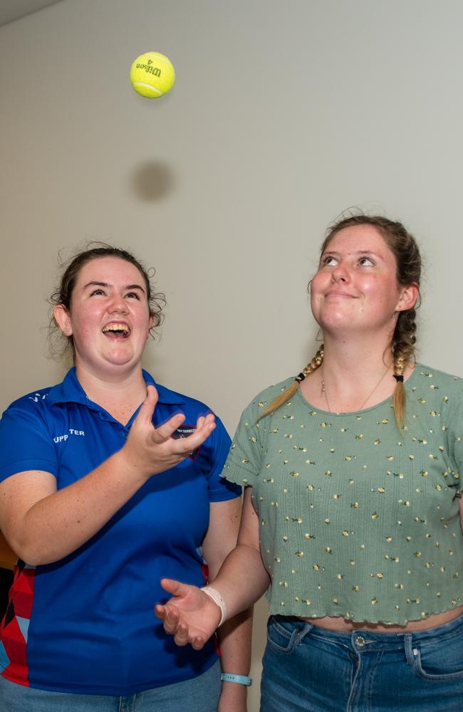 Chloe Thicker from St Patrick's College experience a day in the life of a uni student at CQUniversity's Mackay Uni Experience.Picture: Michaela Harlow